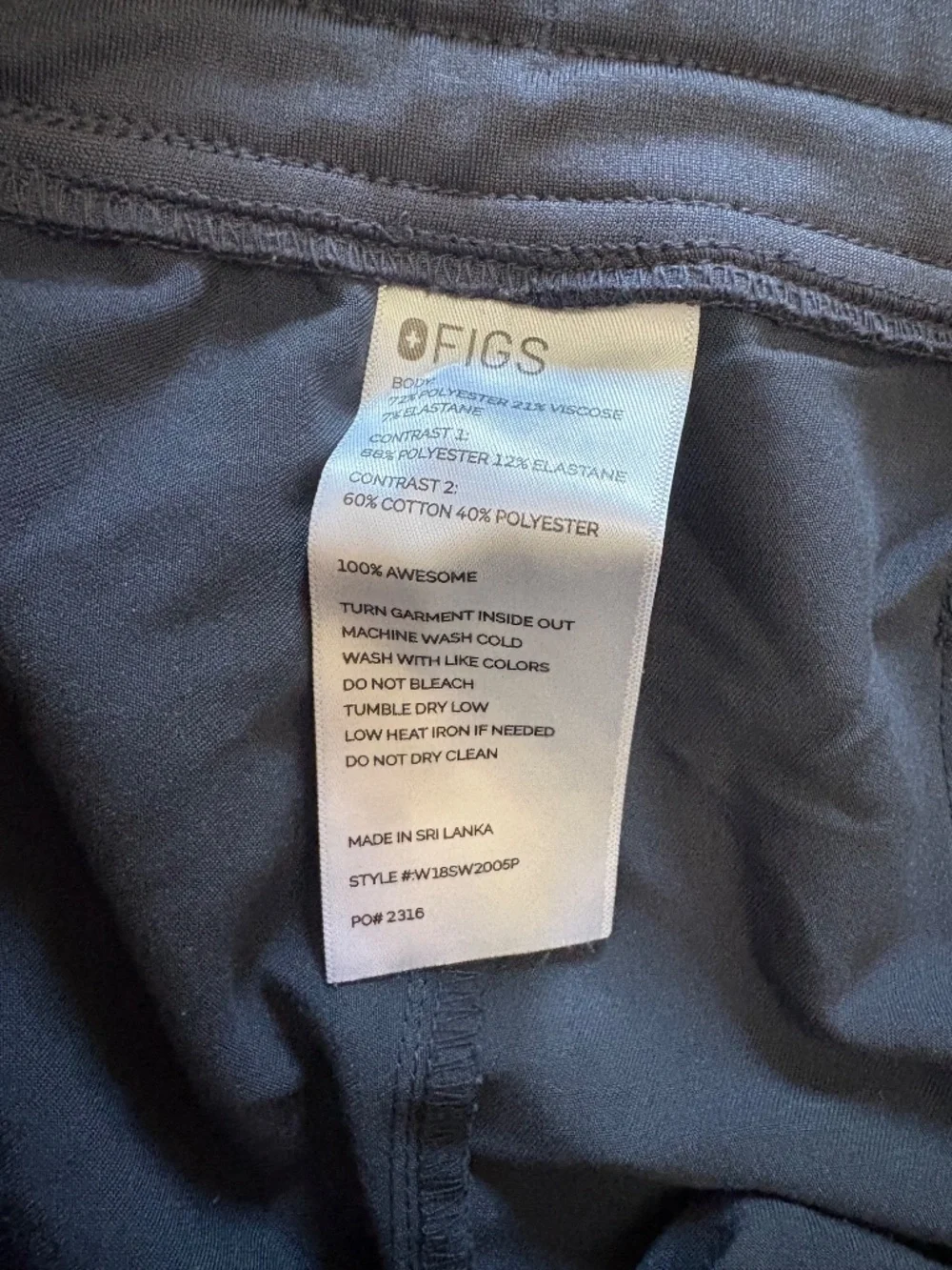 FIGS Charcoal Scrub Set V-Neck Top Zamora Joggers XXL Petite